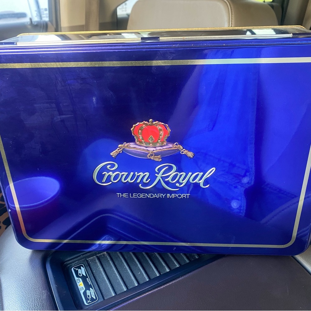 Crown Royal Blue Decorative Tin